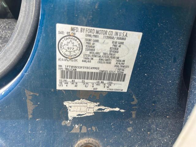 Photo 10 from auction – 2000 FORD F350 SUPER with VIN 1FTWW33F5YEC49905
