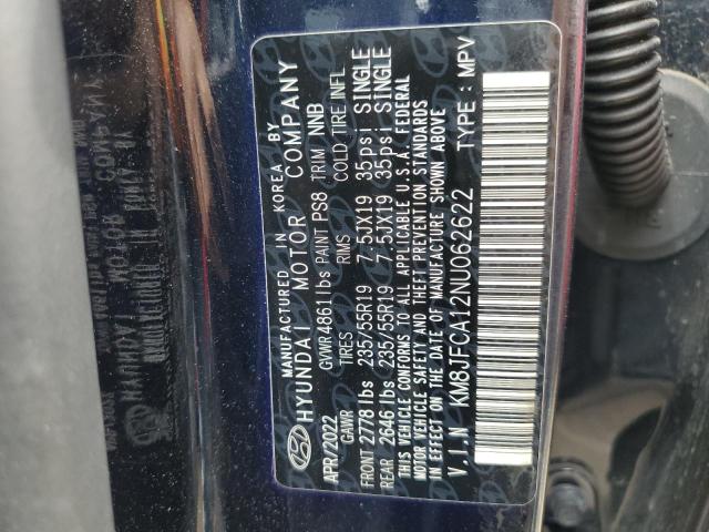 Photo 14 from auction – 2022 HYUNDAI TUCSON SEL with VIN KM8JFCA12NU062622