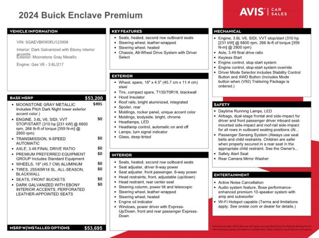 Photo 13 from auction – 2024 BUICK ENCLAVE PR with VIN 5GAEVBKW0RJ123908
