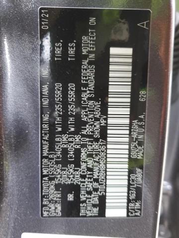 Photo 14 from auction – 2021 TOYOTA HIGHLANDER with VIN 5TDJZRBH8MS083617
