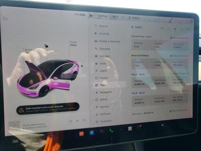 Photo 9 from auction – 2021 TESLA MODEL 3 with VIN 5YJ3E1EA2MF871902
