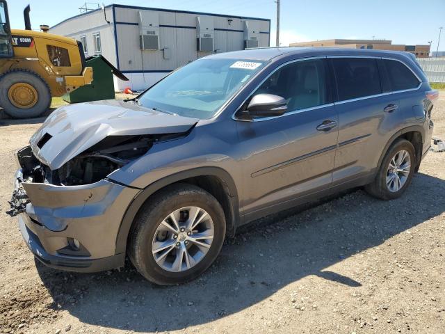 TOYOTA HIGHLANDER 2015 with VIN 5TDBKRFH6FS182636 - Photo from auction