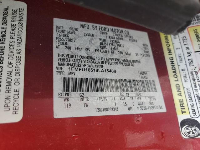 Photo 14 from auction – 2008 FORD EXPEDITION with VIN 1FMFU16518LA15488