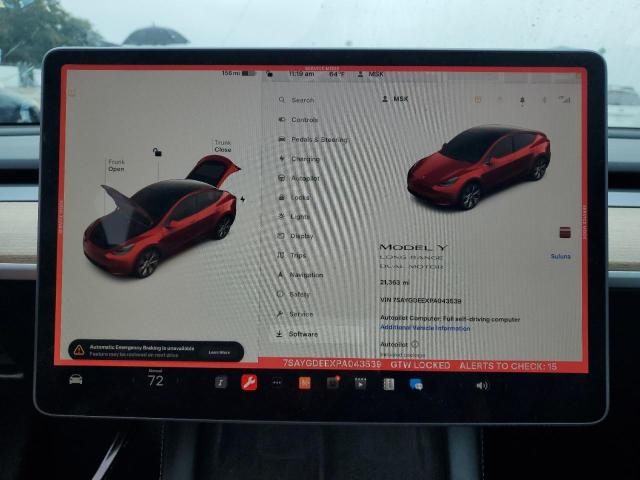Photo 9 from auction – 2023 TESLA MODEL Y with VIN 7SAYGDEEXPA043539