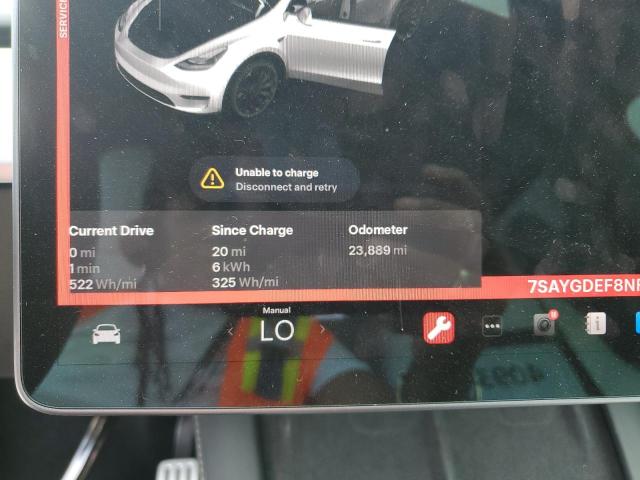 Photo 9 from auction – 2022 TESLA MODEL Y with VIN 7SAYGDEF8NF389484