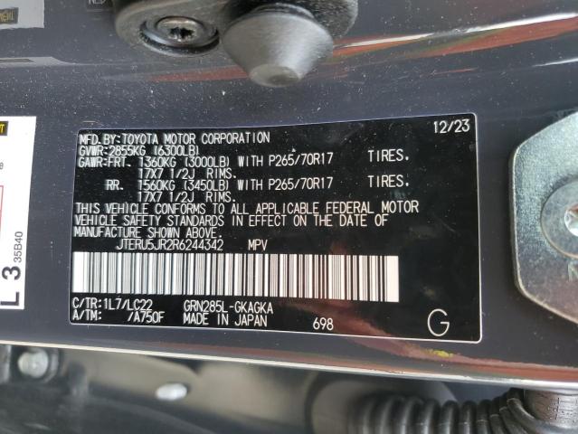 Photo 14 from auction – 2024 TOYOTA 4RUNNER SR with VIN JTERU5JR2R6244342