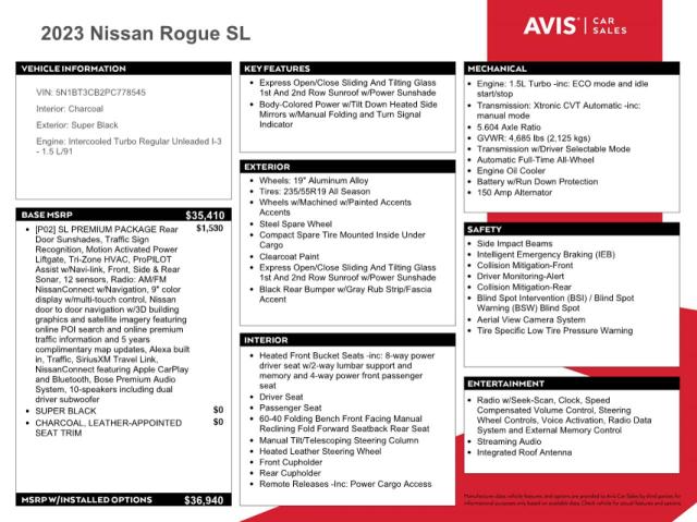 Photo 13 from auction – 2023 NISSAN ROGUE SL with VIN 5N1BT3CB2PC778545