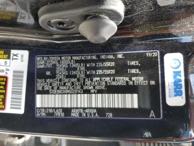 Photo 14 from auction – 2021 TOYOTA HIGHLANDER with VIN 5TDEBRCHXMS029143