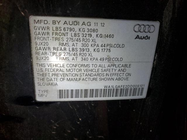 Photo 14 from auction – 2013 AUDI Q7 PREMIUM with VIN WA1LGAFE2DD009101