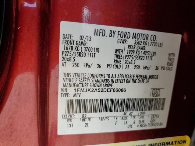 Photo 14 from auction – 2013 FORD EXPEDITION with VIN 1FMJK2A52DEF66086