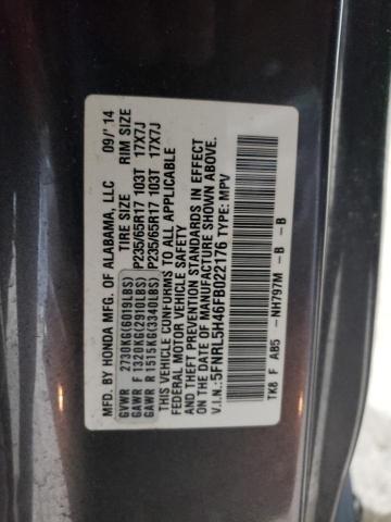 Photo 14 from auction – 2015 HONDA ODYSSEY EX with VIN 5FNRL5H46FB022176
