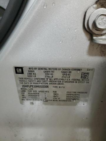 Photo 14 from auction – 2017 GMC TERRAIN SL with VIN 2GKFLPE39H6323306