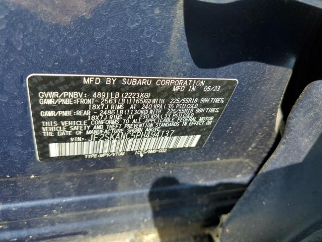 Photo 14 from auction – 2023 SUBARU FORESTER L with VIN JF2SKANC5PH494137