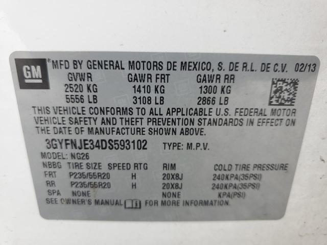 Photo 14 from auction – 2013 CADILLAC SRX PREMIU with VIN 3GYFNJE34DS593102