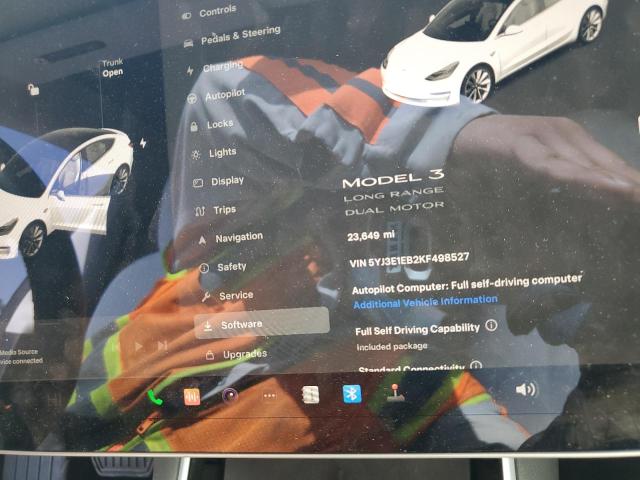 Photo 9 from auction – 2019 TESLA MODEL 3 with VIN 5YJ3E1EB2KF498527