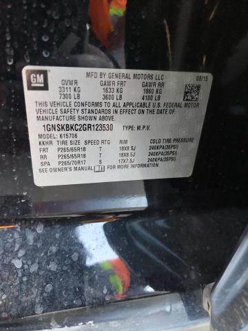 Photo 14 from auction – 2016 CHEVROLET TAHOE K150 with VIN 1GNSKBKC2GR123530