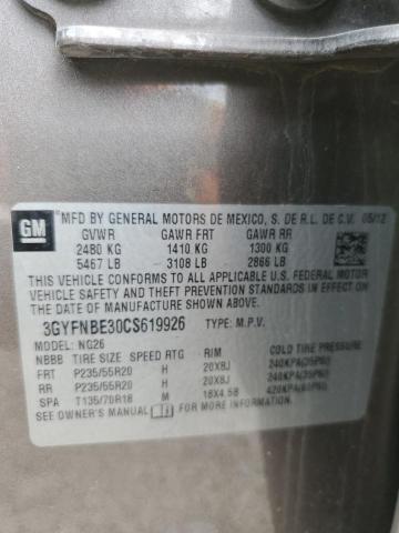 Photo 14 from auction – 2012 CADILLAC SRX PERFOR with VIN 3GYFNBE30CS619926