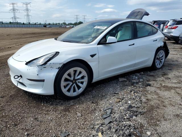 TESLA MODEL 3 2022 with VIN 5YJ3E1EA0NF244309 - Photo from auction
