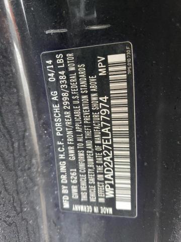 Photo 14 from auction – 2014 PORSCHE CAYENNE GT with VIN WP1AD2A27ELA77974
