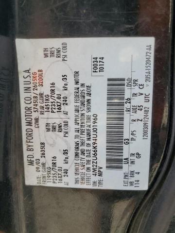 Photo 14 from auction – 2004 MERCURY MOUNTAINEE with VIN 4M2ZU66K94UJ01960