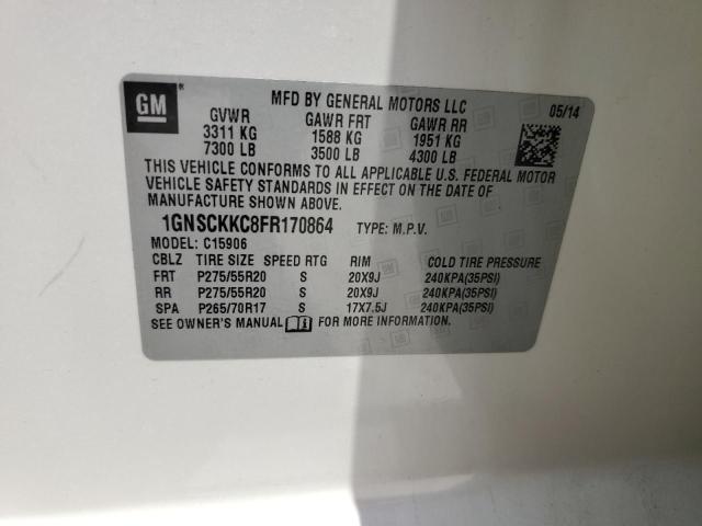 Photo 14 from auction – 2015 CHEVROLET SUBURBAN C with VIN 1GNSCKKC8FR170864