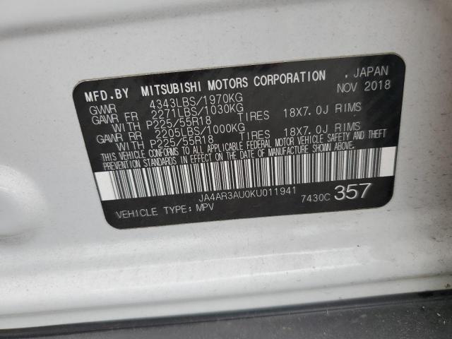 Photo 14 from auction – 2019 MITSUBISHI OUTLANDER with VIN JA4AR3AU0KU011941