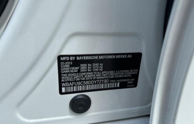 Photo 10 from auction – 2013 BMW 550 XI with VIN WBAFU9C58DDY72190