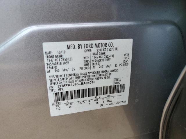 Foto 14 de la subasta – 2020 FORD EDGE SEL con VIN 2FMPK3J95LBA04096