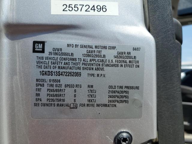 Photo 14 from auction – 2007 GMC ENVOY with VIN 1GKDS13S472262069