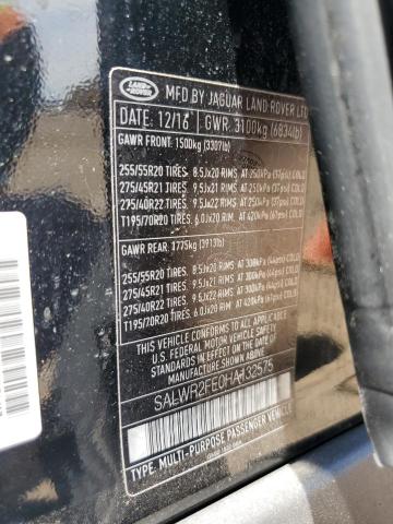 Photo 14 from auction – 2017 LAND ROVER RANGE ROVE with VIN SALWR2FE0HA132575