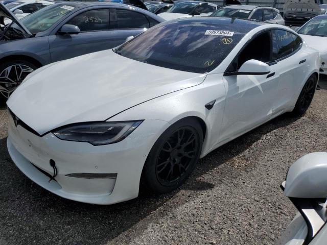 TESLA MODEL S 2021 with VIN 5YJSA1E69MF442016 - Photo from auction