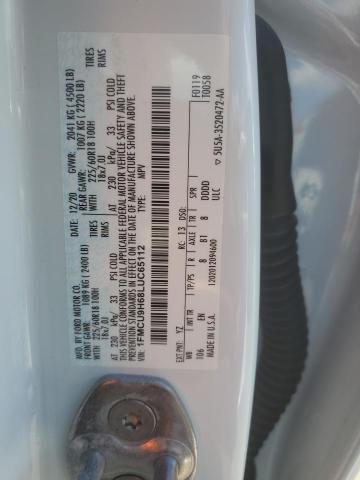 Photo 14 from auction – 2020 FORD ESCAPE SEL with VIN 1FMCU9H68LUC65112