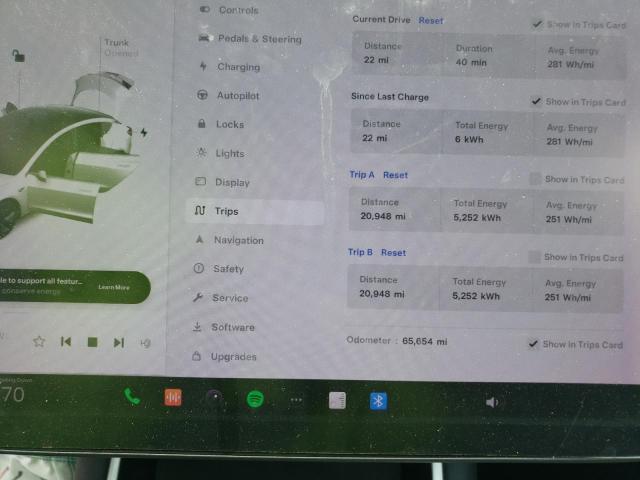 Photo 9 from auction – 2020 TESLA MODEL 3 with VIN 5YJ3E1EA1LF598255