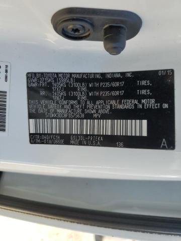 Photo 14 from auction – 2015 TOYOTA SIENNA LE with VIN 5TDKK3DC8FS575638