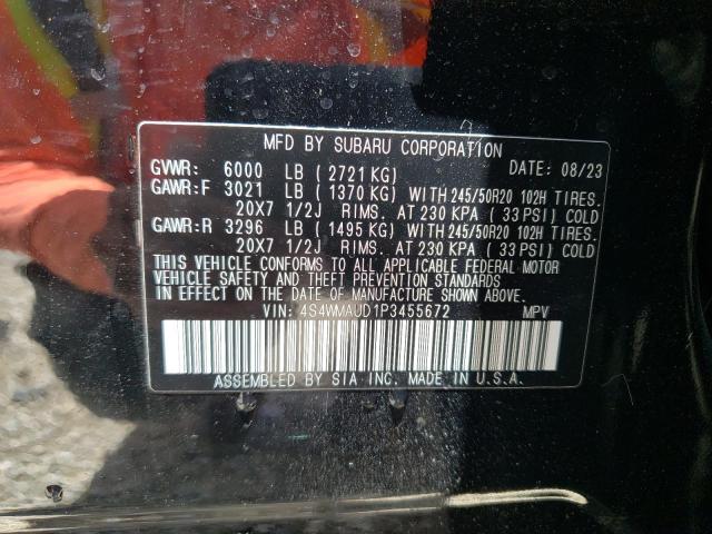 Photo 14 from auction – 2023 SUBARU ASCENT LIM with VIN 4S4WMAUD1P3455672
