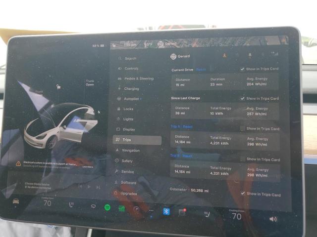 Photo 9 from auction – 2020 TESLA MODEL 3 with VIN 5YJ3E1EA8LF745347