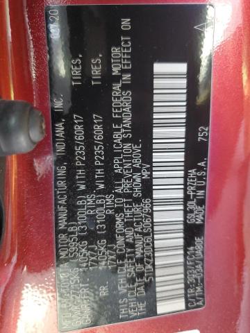 Photo 14 from auction – 2020 TOYOTA SIENNA LE with VIN 5TDKZ3DC6LS067966