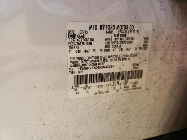 Zdjęcie 14 z aukcji – 2014 FORD EXPLORER L z VIN 1FM5K7F89EGA37094