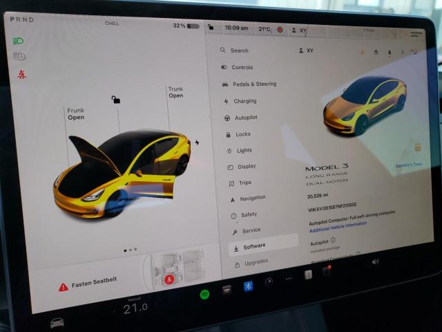 Photo 9 from auction – 2022 TESLA MODEL 3 with VIN 5YJ3E1EB7NF210828