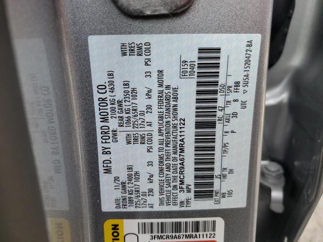 Photo 14 from auction – 2021 FORD BRONCO SPO with VIN 3FMCR9A67MRA11122