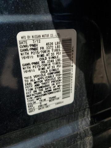 Photo 14 from auction – 2013 NISSAN ROGUE S with VIN JN8AS5MV7DW602483