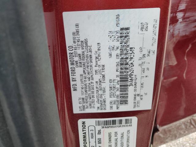 Photo 14 from auction – 2016 FORD FUSION TIT with VIN 3FA6P0SU7GR393548