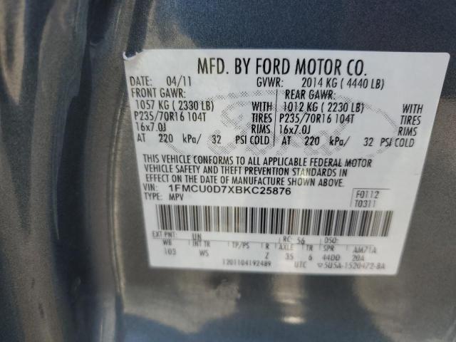 Foto 14 de la subasta – 2011 FORD ESCAPE XLT con VIN 1FMCU0D7XBKC25876