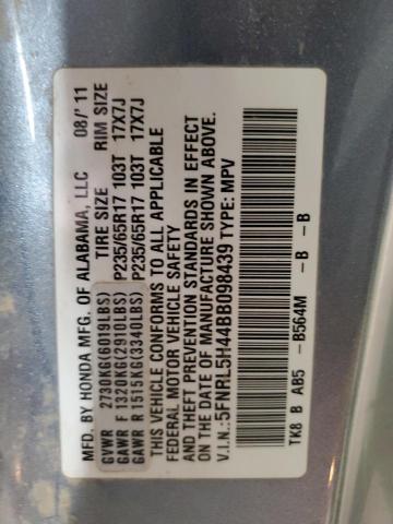 Photo 14 from auction – 2011 HONDA ODYSSEY EX with VIN 5FNRL5H44BB098439
