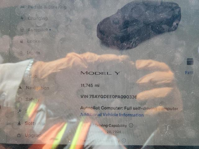 Photo 9 from auction – 2023 TESLA MODEL Y with VIN 7SAYGDEE0PA090336