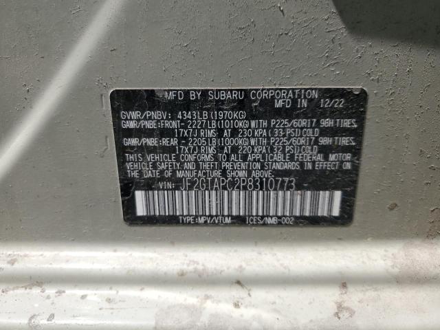 Photo 14 from auction – 2023 SUBARU CROSSTREK with VIN JF2GTAPC2P8310773