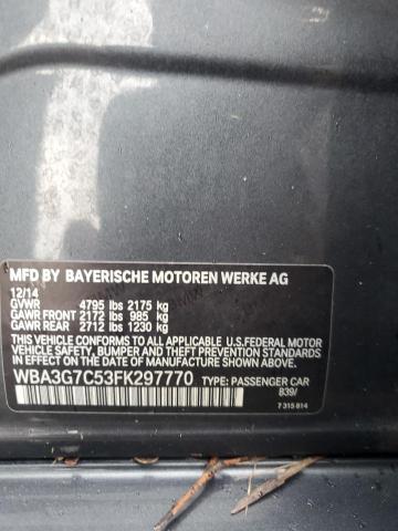 Photo 14 from auction – 2015 BMW 328 XI with VIN WBA3G7C53FK297770