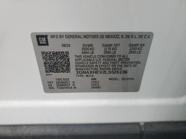 Photo 14 from auction – 2020 CHEVROLET EQUINOX LS with VIN 3GNAXHEV2LS526136