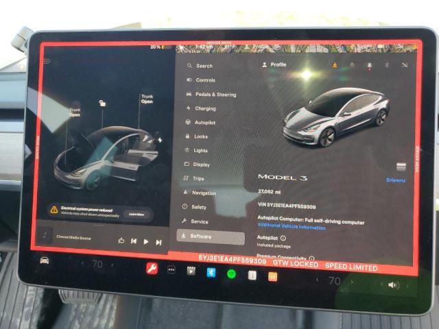 Photo 9 from auction – 2023 TESLA MODEL 3 with VIN 5YJ3E1EA4PF559309