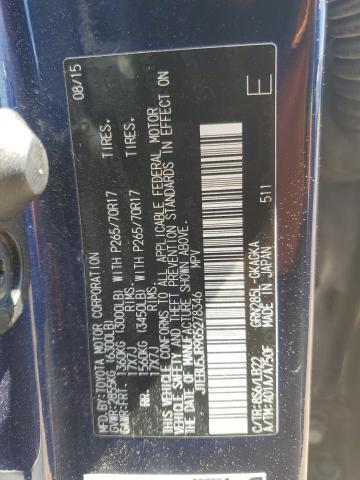 Photo 14 from auction – 2016 TOYOTA 4RUNNER SR with VIN JTEBU5JR9G5278346